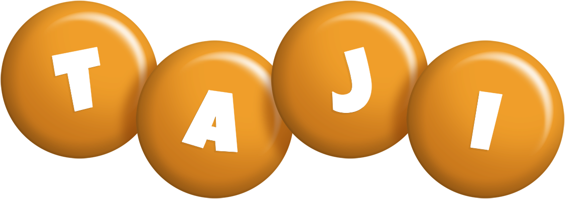 Taji candy-orange logo