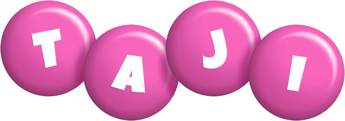 Taji candy-pink logo