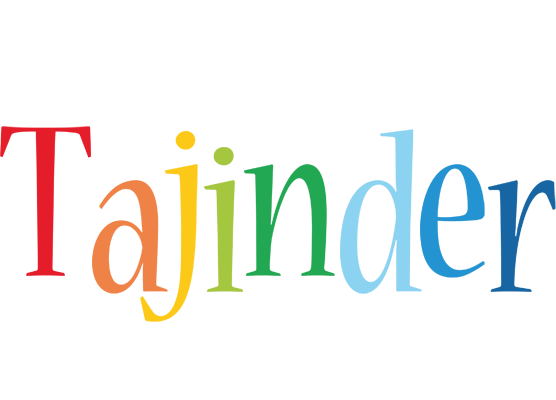Tajinder birthday logo