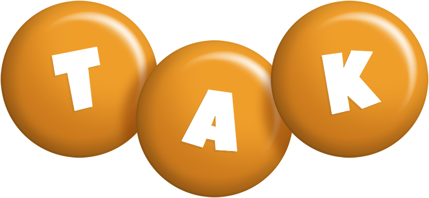 Tak candy-orange logo