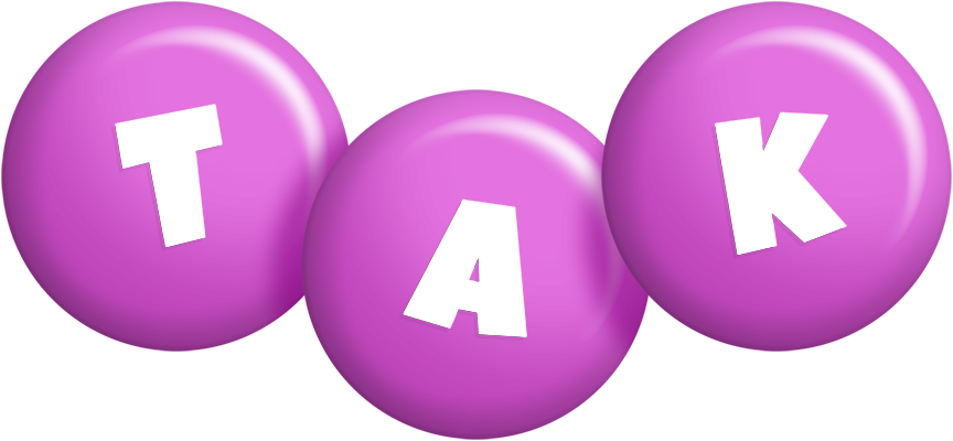 Tak candy-purple logo