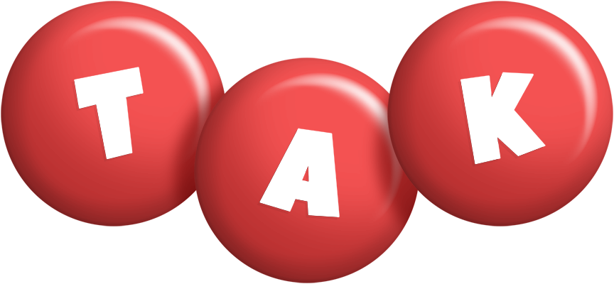 Tak candy-red logo