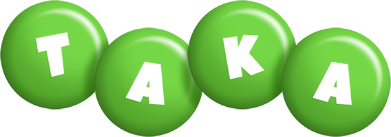 Taka candy-green logo