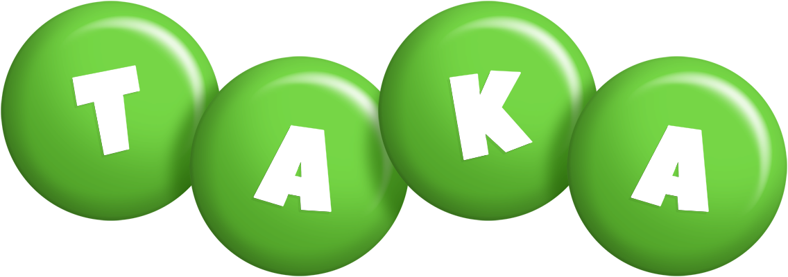 Taka candy-green logo
