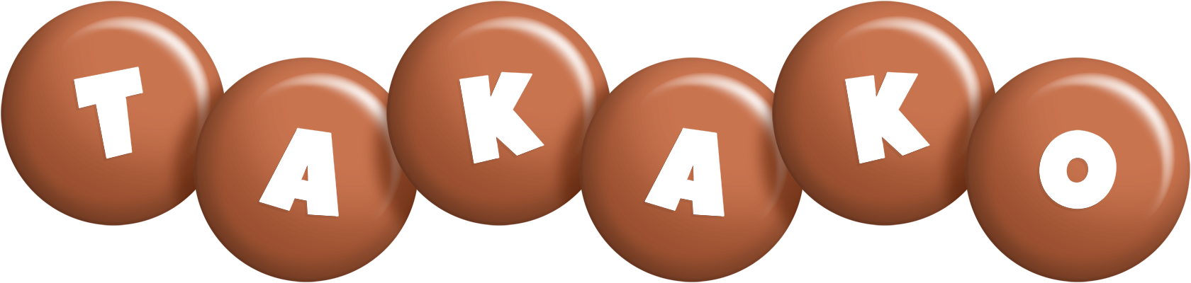 Takako candy-brown logo