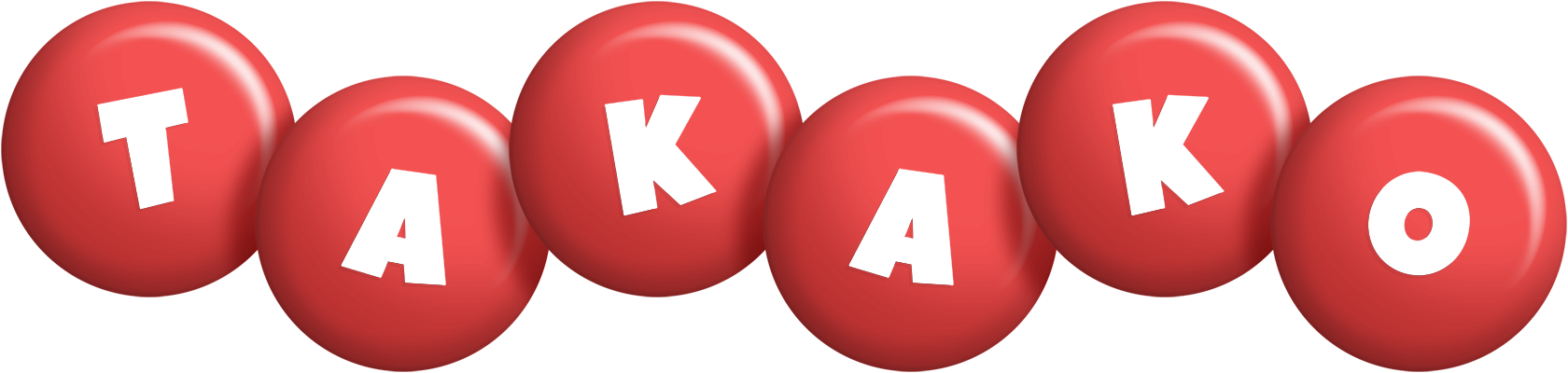 Takako candy-red logo