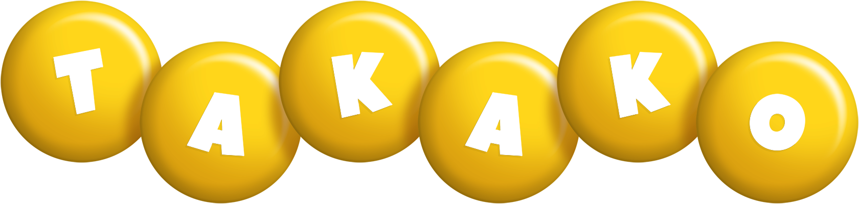 Takako candy-yellow logo