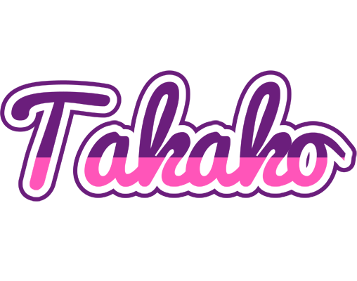 Takako cheerful logo