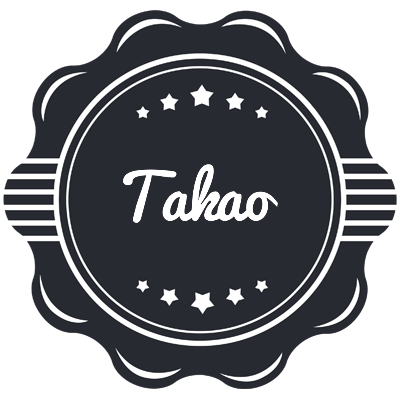 Takao badge logo