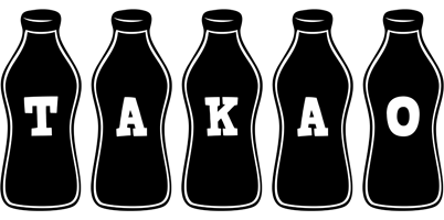 Takao bottle logo