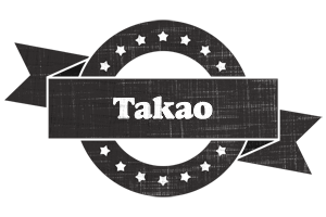 Takao grunge logo