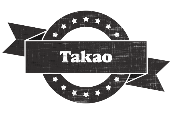 Takao grunge logo