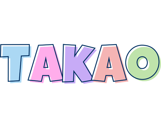 Takao pastel logo