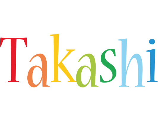 Takashi birthday logo