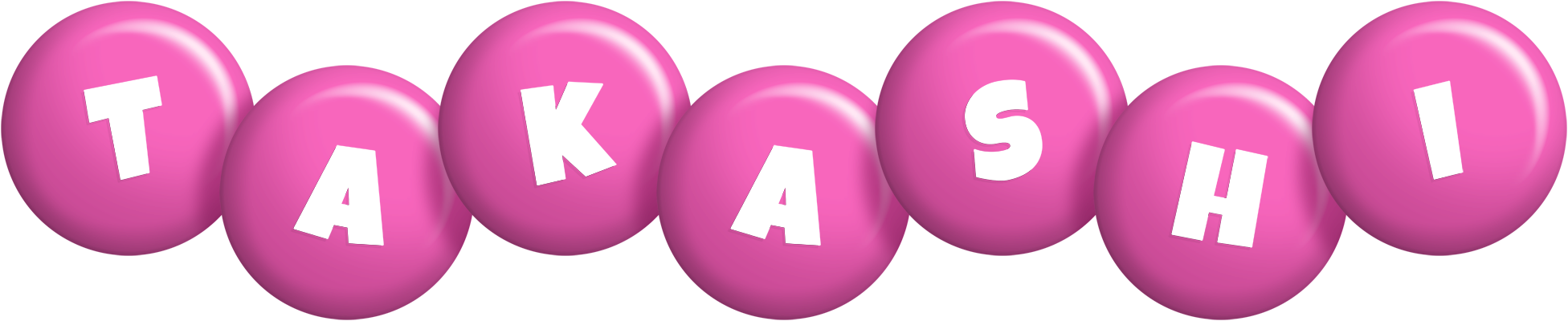 Takashi candy-pink logo