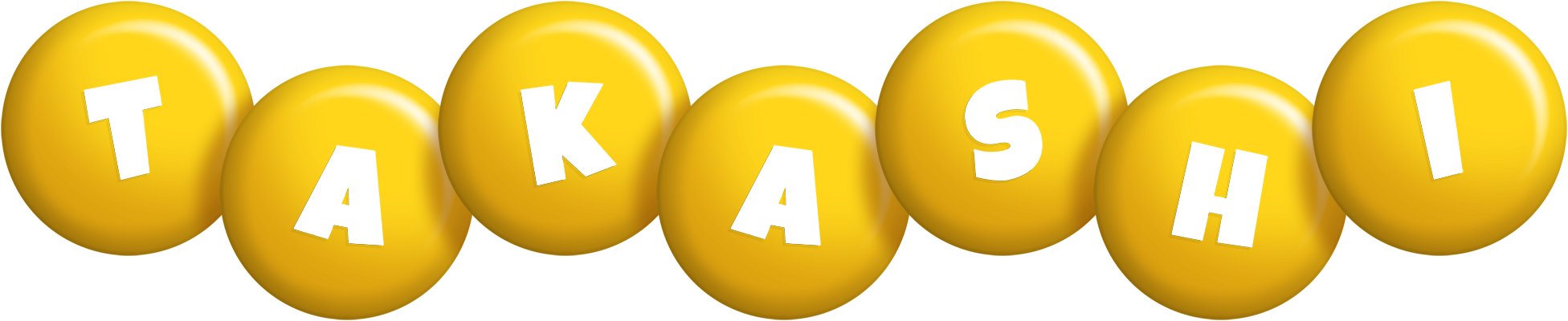 Takashi candy-yellow logo