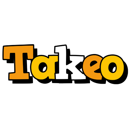 Takeo cartoon logo