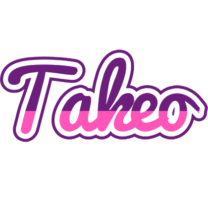 Takeo cheerful logo