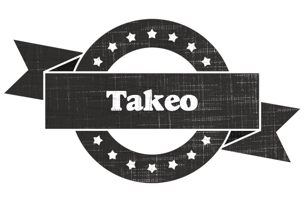 Takeo grunge logo