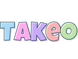 Takeo pastel logo