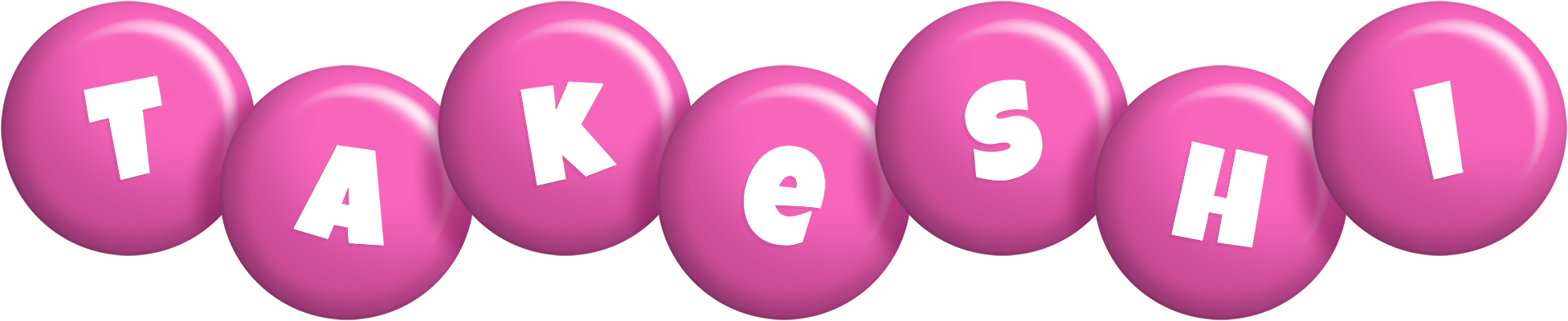 Takeshi candy-pink logo