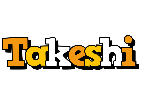 Takeshi cartoon logo
