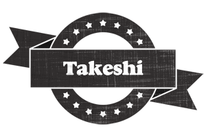 Takeshi grunge logo