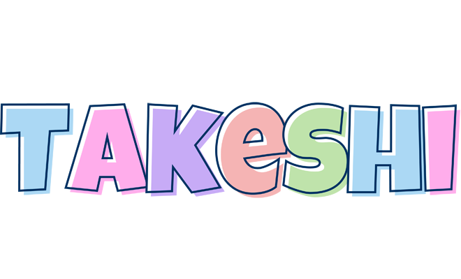 Takeshi pastel logo