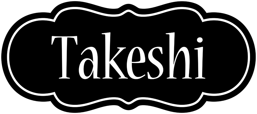 Takeshi welcome logo