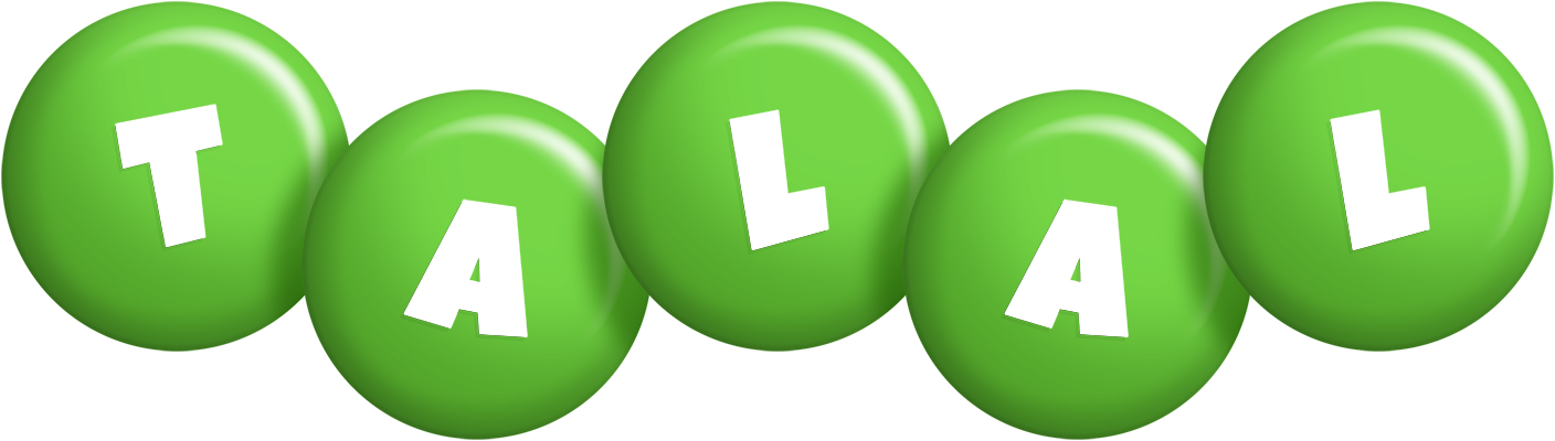 Talal candy-green logo
