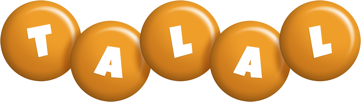 Talal candy-orange logo