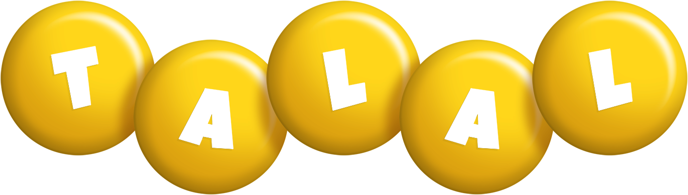 Talal candy-yellow logo