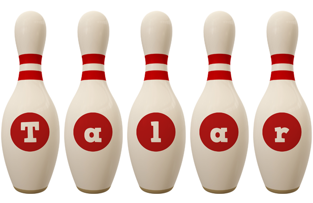 Talar bowling-pin logo