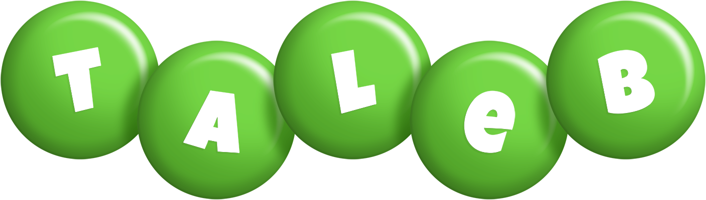 Taleb candy-green logo