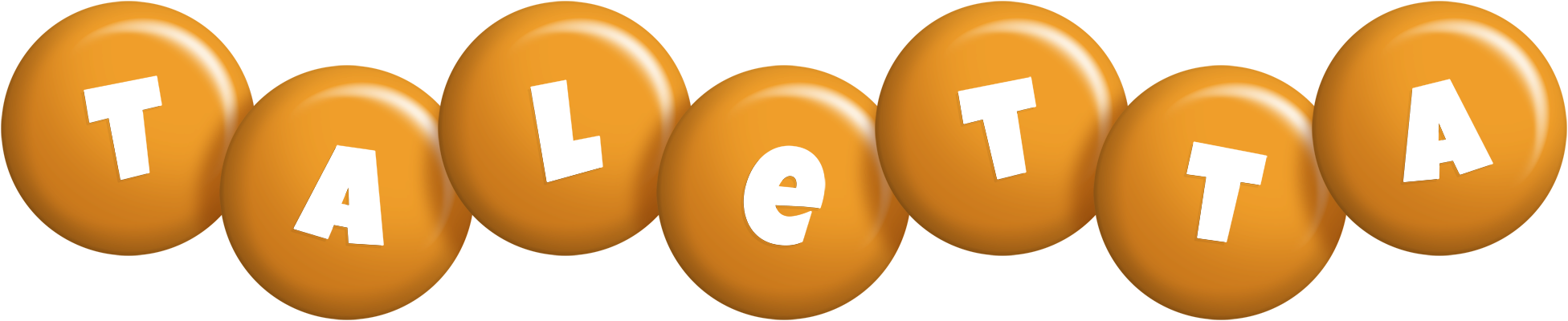 Taletta candy-orange logo