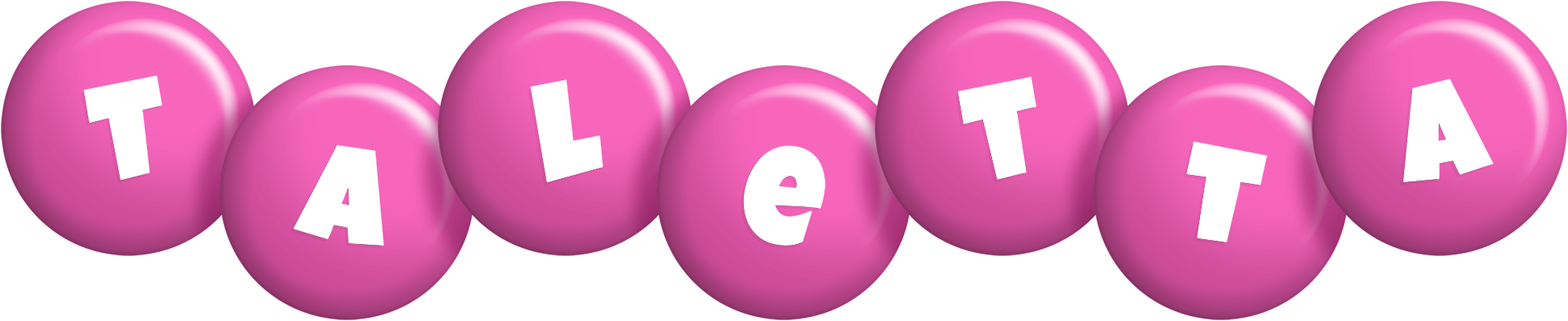 Taletta candy-pink logo