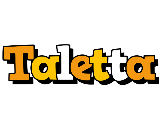 Taletta cartoon logo