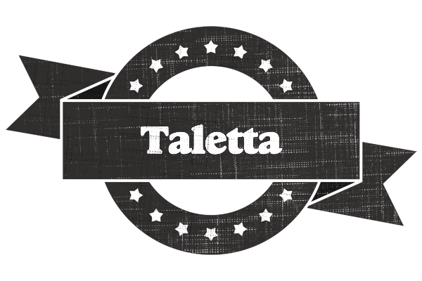 Taletta grunge logo