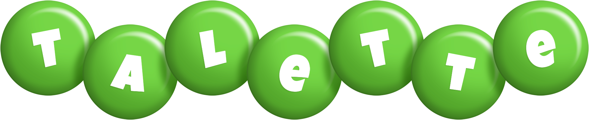 Talette candy-green logo