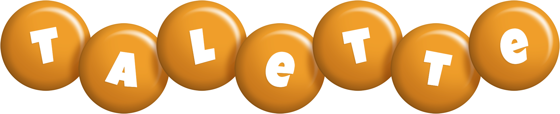 Talette candy-orange logo