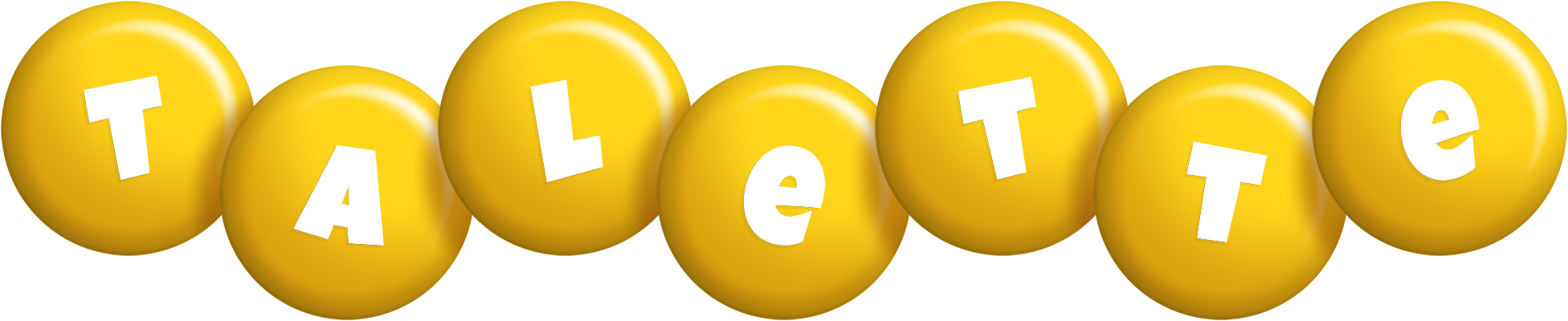 Talette candy-yellow logo