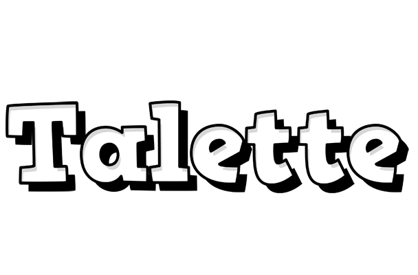 Talette snowing logo