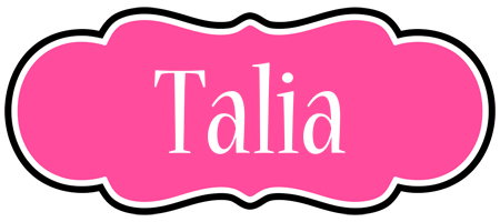 Talia invitation logo