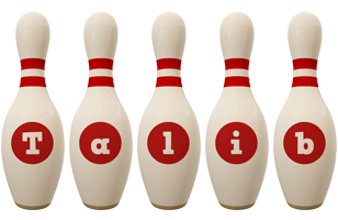 Talib bowling-pin logo