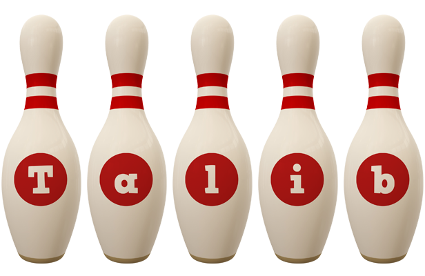 Talib bowling-pin logo