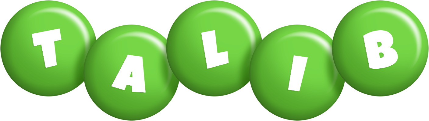 Talib candy-green logo