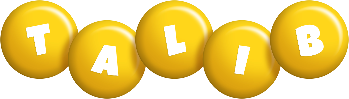 Talib candy-yellow logo