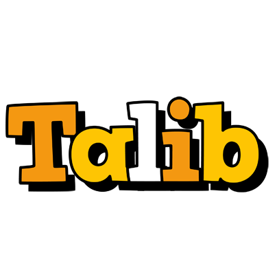 Talib cartoon logo