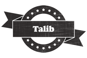 Talib grunge logo