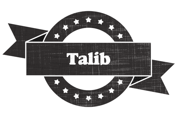 Talib grunge logo